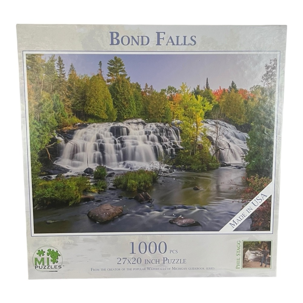 New NIB Sealed Phil Stagg BondFalls 1000 Piece Jigsaw Puzzle 27" X 20"